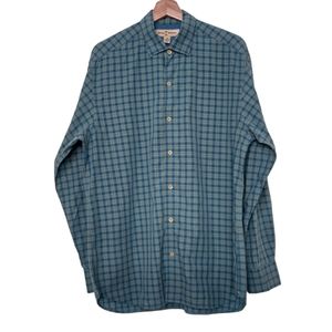 Tommy Bahama Gingham Plaid Tencel/Cotton Shirt